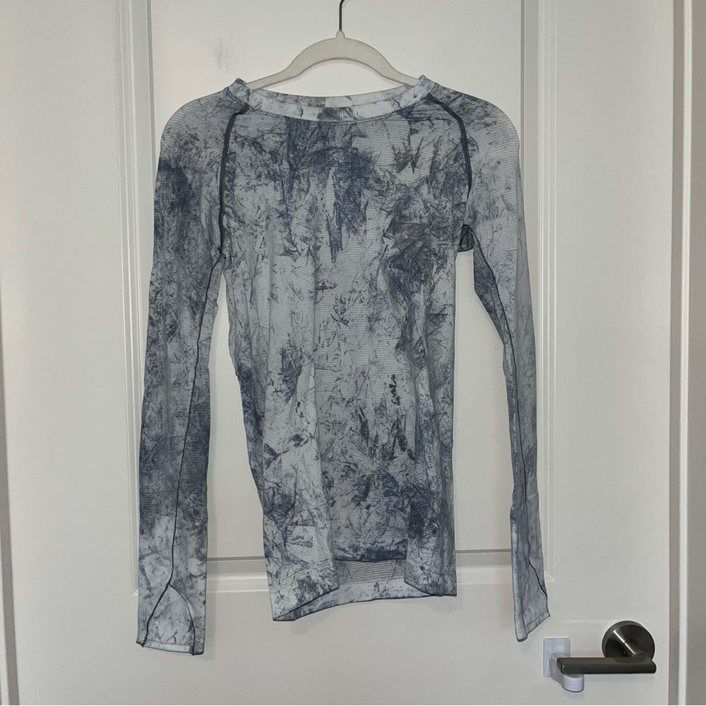 Lululemon Swiftly Tech Long Sleeve 2.0 MultiDye Size 6 - Picture 2 of 3